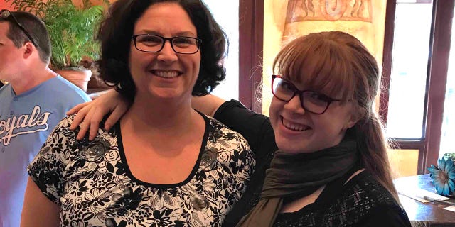 Janie Hall and Becca Bartholomew came to the unnamed man's rescue when he collapsed suddenly.