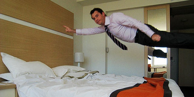 Web site HotelsByCity.com started the craze years ago with its Bed Jump blog, which has received hundreds of entries to date.