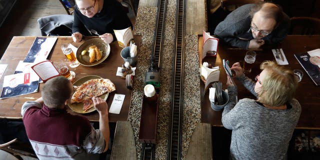 Beer will be delivered via toy train at a chain of new Czech restaurants.