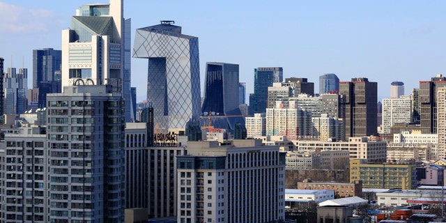 Commercial and residential buildings in Beijing.