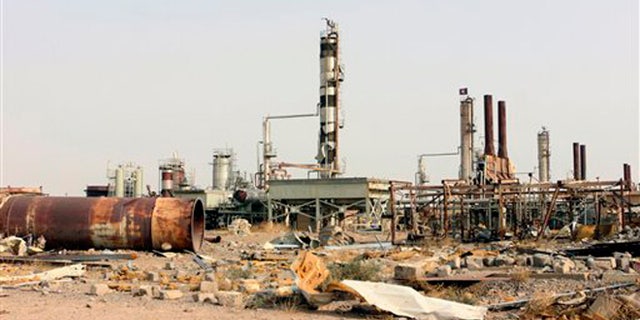 Oct. 22, 2015: Destruction at Beiji oil refinery during the military operations, some155 miles north of Baghdad, Iraq. Coalition officials said that Iraqi security forces continue to work to recapture and clear the western city of Ramadi and the city of Beiji, home to Iraqs largest oil refinery.