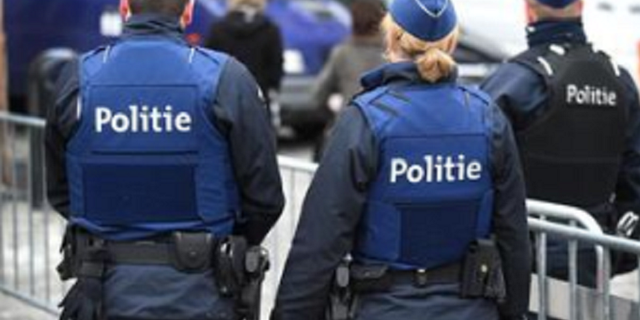 Authorities in Belgium were responding to a situation in which a suspect attacked a police officer with a knife.