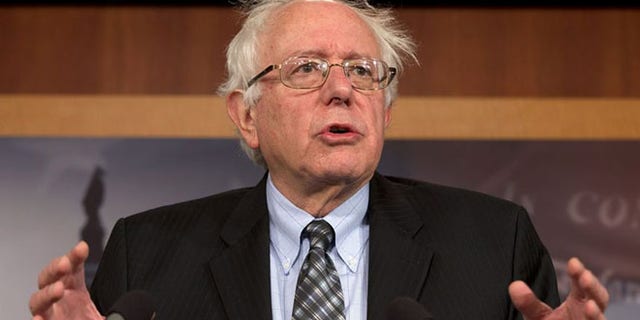 Sen. Bernie Sanders, I-Vt., speaks during a Dec. 6, 2012, news conference on Capitol Hill in Washington.