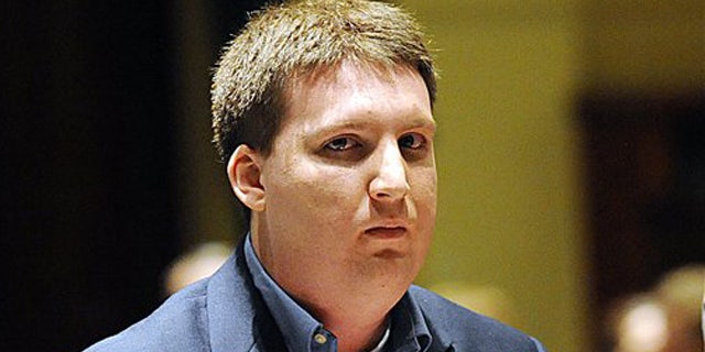 April 11, 2012: Zachary Tomaselli appears at the Androscoggin Superior Court after being sentenced in Auburn, Maine.