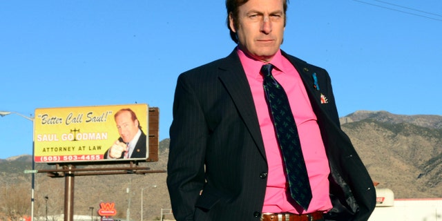 FILE - This image released by AMC shows Bob Odenkirk in a scene from the final season of "Breaking Bad." AMC confirmed that Odenkirk, who plays Saul Goodman, will star in a one-hour prequel tentatively titled "Better Call Saul."