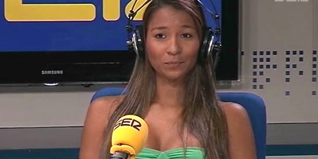 May 4, 2012: Frame grab by Spanish radio station Cadena SER website shows Dania Londoño Suárez, the woman who triggered the U.S. Secret Service scandal in Colombia.