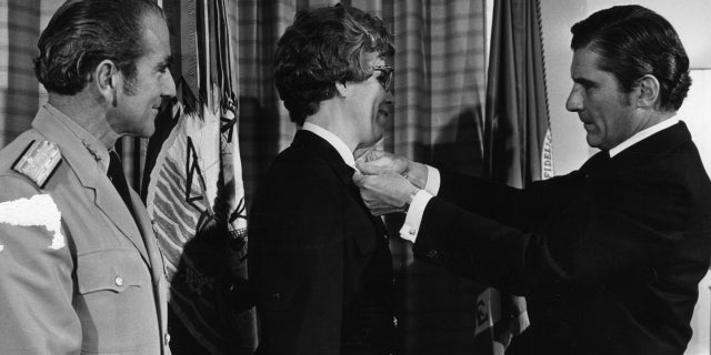 Rear Adm. Alene B. Duerk entered the Navy in January 1943 and initially served as a ward nurse at the Portsmouth and Bethesda naval hospitals