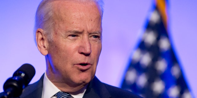 In this photo taken May 9, 2016, Vice President Joe Biden speaks in Washington. Biden is unveiling a public database for clinical data on cancer that aims to help researchers and doctors better tailor new treatments to individuals. (AP Photo/Manuel Balce Ceneta)
