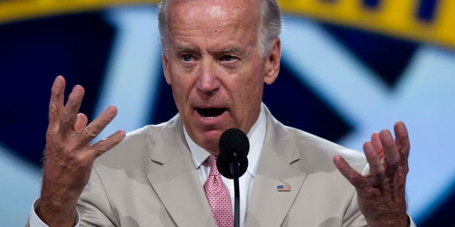 Vice President Biden addresses delegates and members at the union's international convention, Friday, July 1, 2011, in Las Vegas.