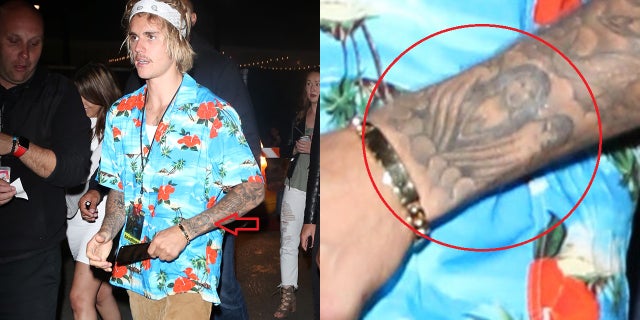 Justin Bieber Has Selena Gomez S Face Tattooed On His Wrist Despite Being Engaged To Hailey Baldwin Fox News Justin Bieber Has Selena Gomez S Face Tattooed On His Wrist Despite Being Engaged To Hailey Baldwin Fox News