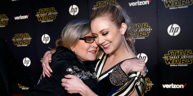 Billie Lourd is handling the loss of her mother, Carrie Fisher and grandmother Debbie Reynolds very well says a"Scream Queens" co-star.