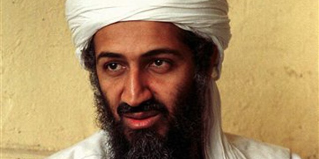 In this April 1998 file photo, exiled Al Qaeda leader Usama bin Laden is seen in Afghanistan.