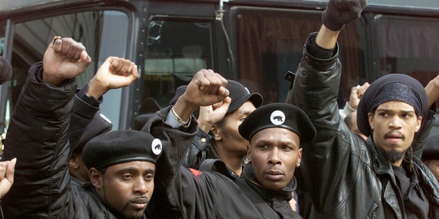 Members of the New Black Panther Party in New York in February 2001.