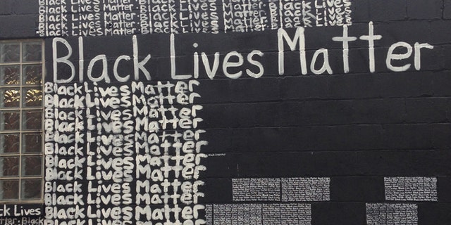 Friday, Sept. 18, 2015: A Black Lives Matter mural behind the Namdi Center for Contemporary Art, in Detroit, Mich.
