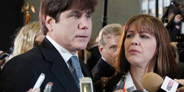 Former Illinois Gov. Rod Blagojevich and wife Patti.