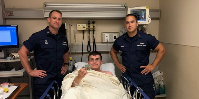 Blake Spataro survived nearly 10 hours alone in the Atlantic Ocean after he was swept out to sea.