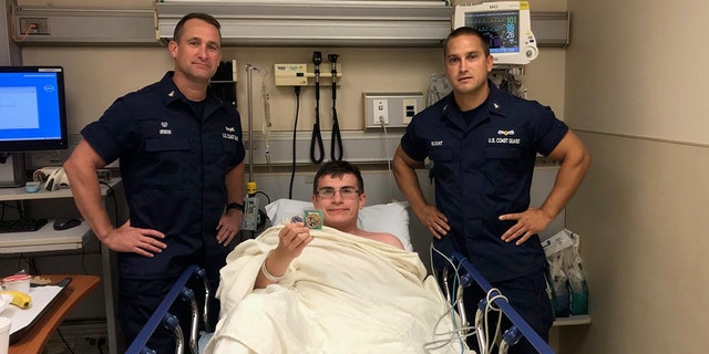 Blake Spataro survived nearly 10 hours alone in the Atlantic Ocean after he was swept out to sea.