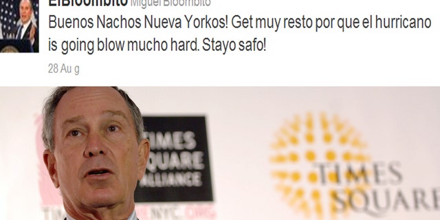 A twitter feed, @elbloombito, was launched poking fun at Michael Bloomberg's very earnest yet somewhat grating attempt at speaking Español.