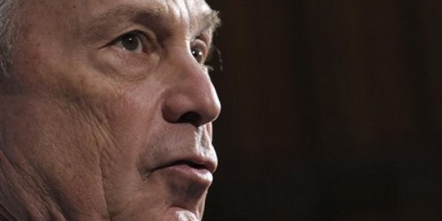 New York City Mayor Michael Bloomberg speaks during a panel discussion at the World Bank in Washington April 19.