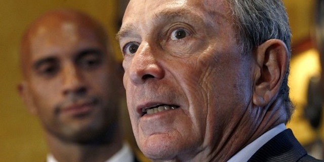 New York City Mayor Michael Bloomberg speaks during his endorsement of Washington D.C. Mayor Adrian Fenty in Washington Aug. 17. (Reuters Photo)
