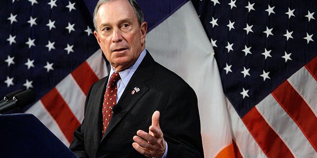 Then-New York City Mayor Michael Bloomberg addresses the media during a news conference at City Hall in New York, Thursday, Jan 28, 2010.