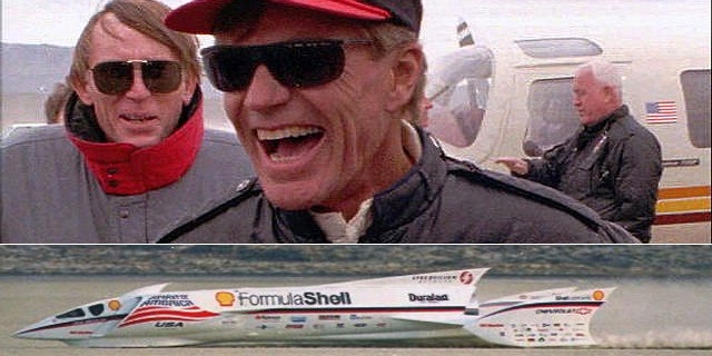 Craig Breedlove and the "Spirit of America" in 1996