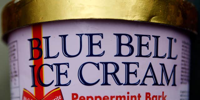 March 13, 2015: This photo shows a container of Blue Bell ice cream.