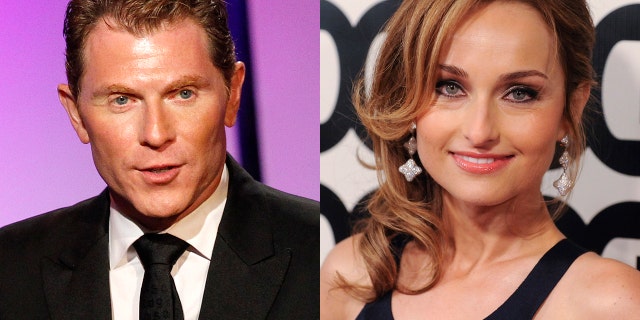 Celebrity chefs Bobby Flat (left) and Giada De Laurentiis weren't always close pals.