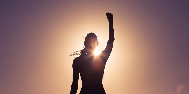 Strong confident woman.