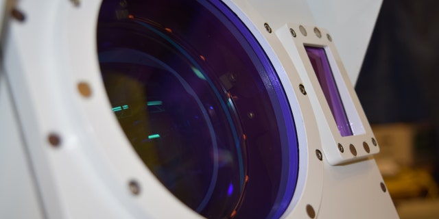 The Compact Laser Weapon System’s beam director (Boeing).