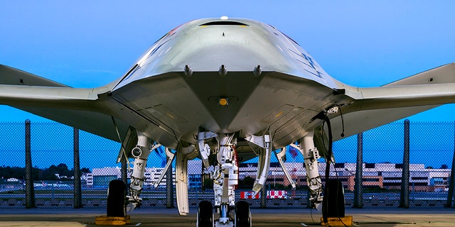 File photo - Boeing’s MQ-25 unmanned aircraft system (Boeing photo by Eric Shindelbower)