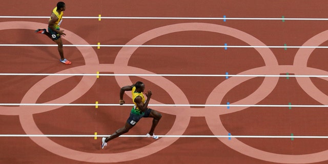 Aug. 9, 2012: Jamaica's Usain Bolt wins the finals of the men's 200-meter in the Olympic Stadium at the 2012 Summer Olympics, London.