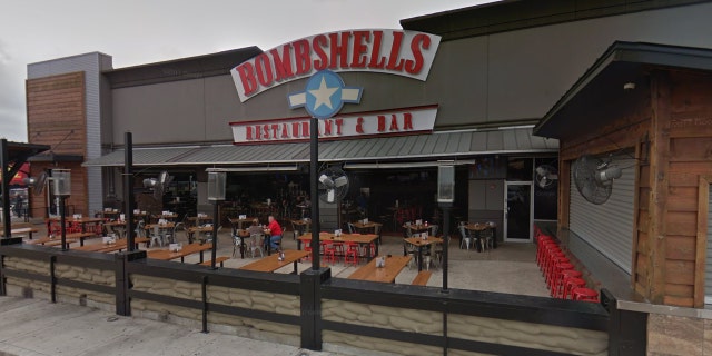 The brawl went down in the front patio area of a Bombshells location in South Houston.