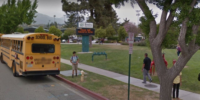 Outside Bonita High School in La Verne, Calif.