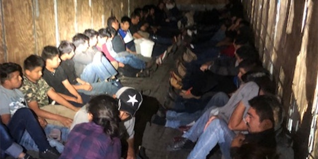 Fifty-nine illegal immigrants were found trying to enter the U.S. inside of a tractor-trailer.