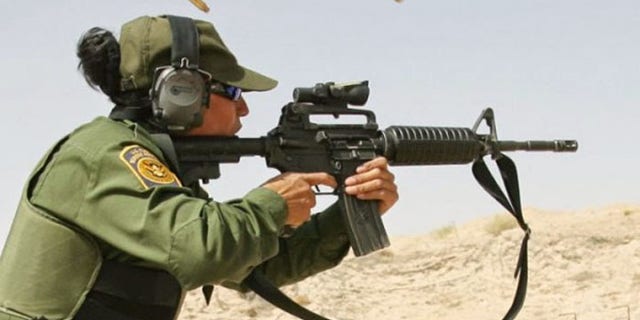 The M4 carbine is the standard weapon for the nation's Border Patrol agents. (AP)