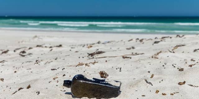 The oldest message in a bottle discovered was discovered on a beach in Western Australia. (Image copyright KymIllman.com)