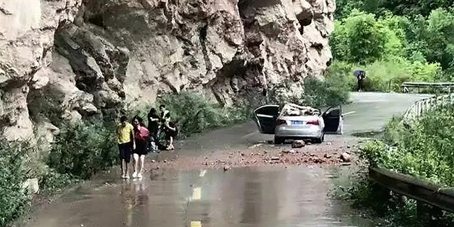 All four passengers got out of the car alive and without serious injury.