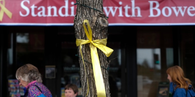June 21, 2013: A yellow ribbon honoring captive U.S. Army Sgt. Bowe Bergdahl is tied to a tree in Hailey, Idaho.