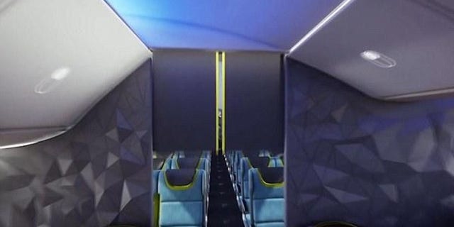 Floor-to-ceiling automated doors separating cabins look like something from a science-fiction movie.