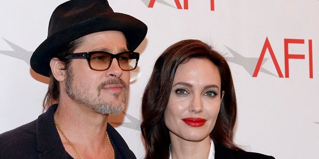 Brad Pitt and Angelina Jolie at the AFI Awards in 2015.
