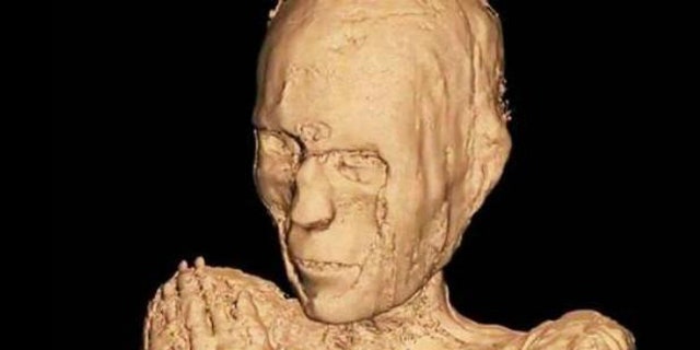 CT scans of suggest this mummy was a male who died at age 40 (a relatively mature age by ancient Egyptian standards), and lived in Lower Egypt sometime between the 20th and 26th dynasties.