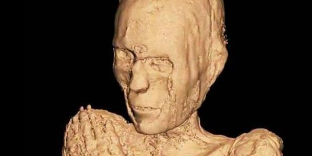 CT scans of suggest this mummy was a male who died at age 40 (a relatively mature age by ancient Egyptian standards), and lived in Lower Egypt sometime between the 20th and 26th dynasties.