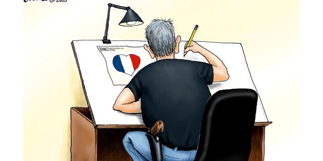 Antonio Branco's tribute is entitled "We are all cartoonists now."
