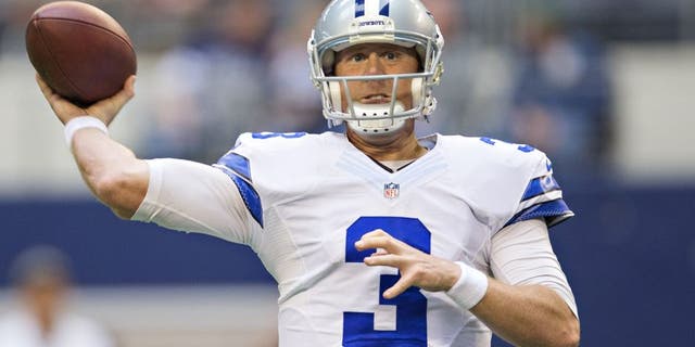 ARLINGTON, TX - NOVEMBER 02: Brandon Weeden #3 of the Dallas Cowboys throws a pass during the fourth quarter of the game against the Arizona Cardinals at AT&T Stadium on November 2, 2014 in Arlington, Texas. The Cardinals defeated the Cowboys 28-17. (Photo by Wesley Hitt/Getty Images)
