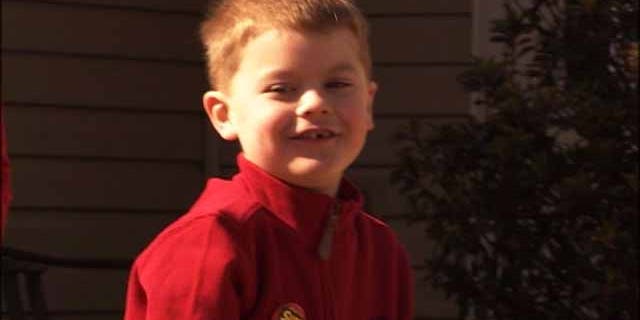 Brayden Simpson, 6, uses a pacemaker to control his heart rhythm following a congenital heart disease (CHD) diagnosis and open heart surgery.