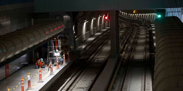 Odebrecht personnel work on the Line 4 of the subway that is under construction in Rio de Janeiro, Brazil.
