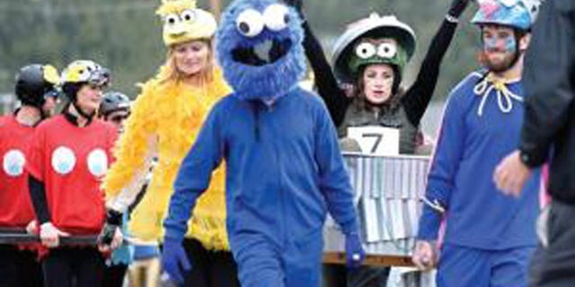 A coffin race team that participated in last year's Frozen Dead Guy Days festival in Colorado.