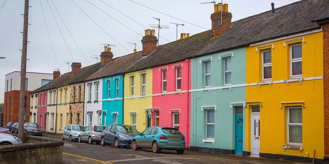 The residents of this neighborhood all painted their homes a different color and said it helped boost their mood.