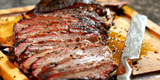 Critics were displeased with Kevin Biegel comparing his dish to a real brisket, like the one pictured above.